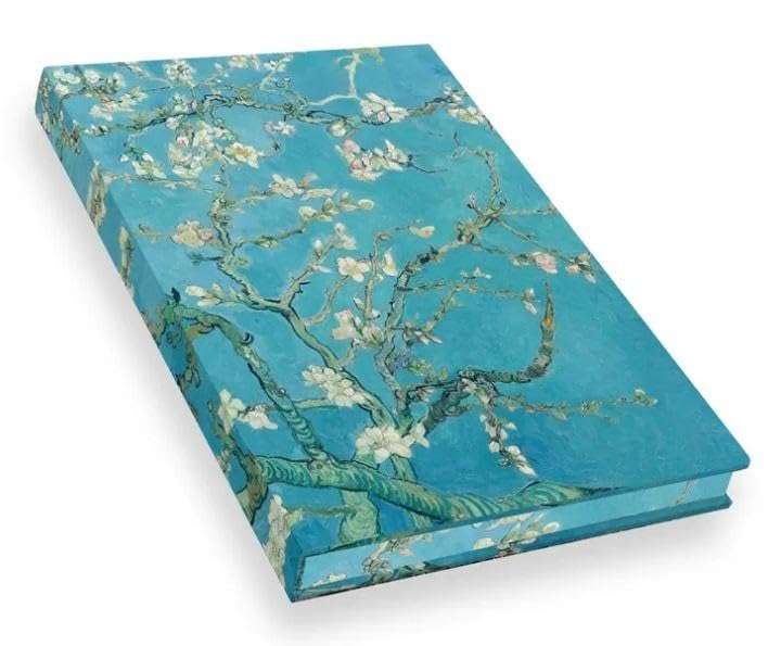 Product Image: Notizbuch Echtleinen Van Gogh Blühende Mandelzweige
