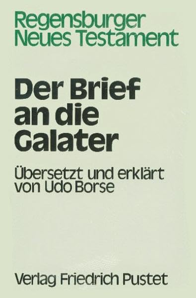 Regensburger Neues Testament, Ln, Der Brief an die Galater Religion & Esotericism