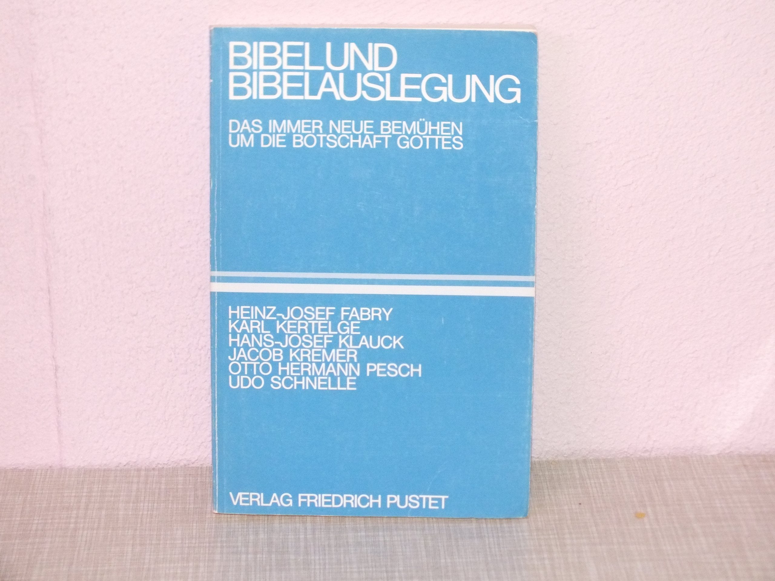Bibel und Bibelauslegung: Das immer neue Bemühen um die Botschaft Gottes Professional & Reference Books