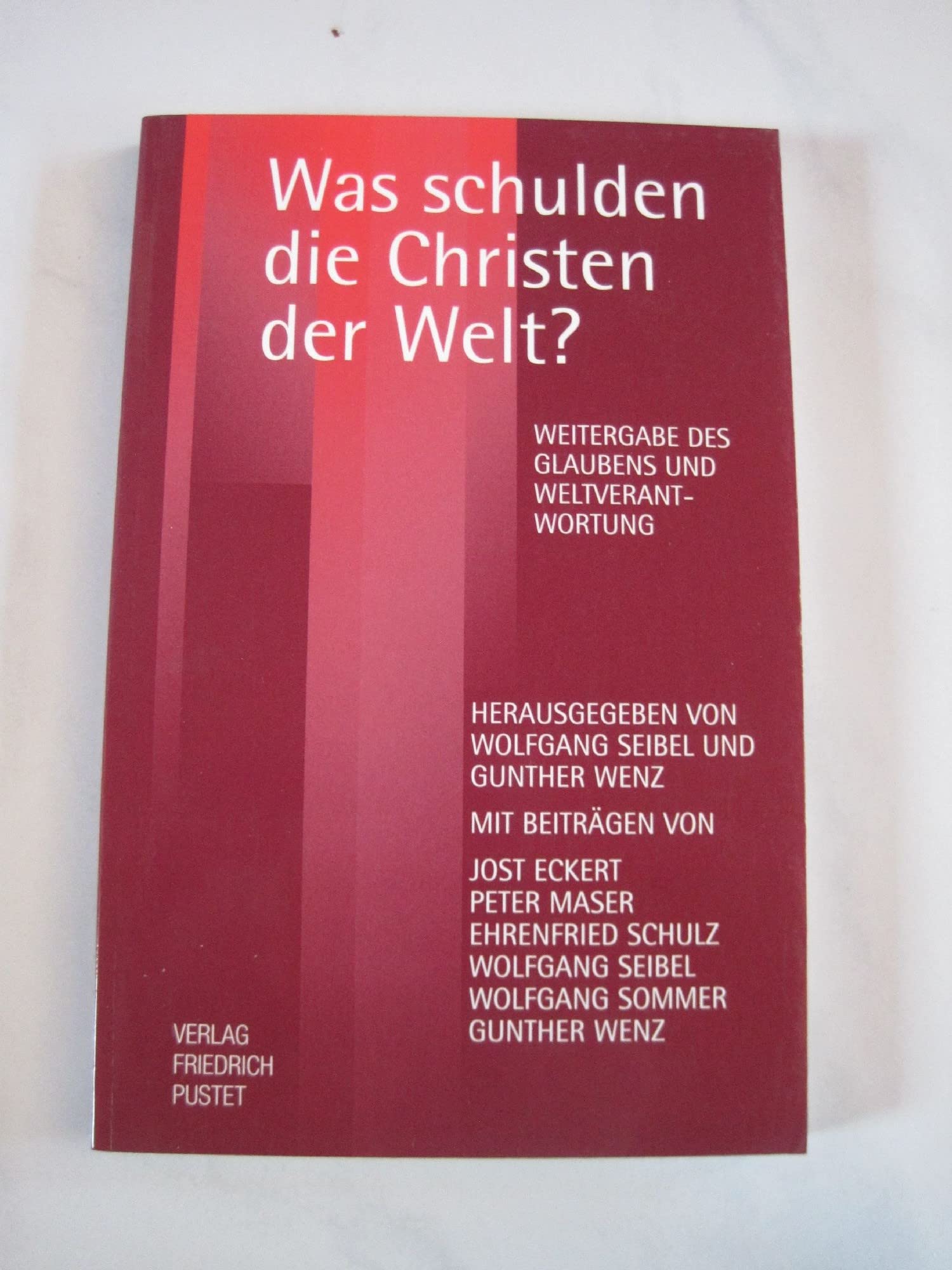 Was schulden die Christen der Welt?: Weitergabe des Glaubens und Weltverantwortung (Themen der Katholischen Akademie in Bayern) Religion & Esotericism