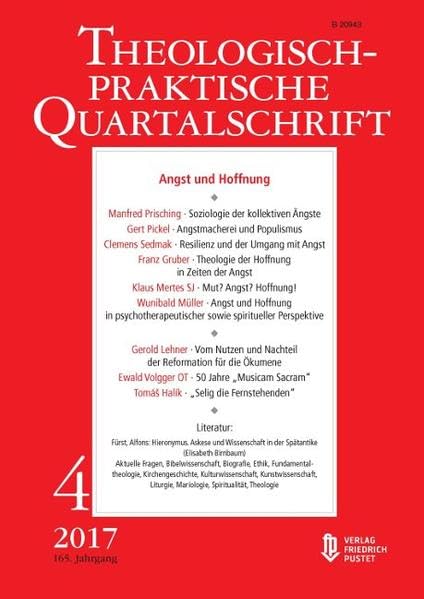 Angst und Hoffnung: Theologisch-praktische Quartalschrift 4/17 Film, Art & Culture