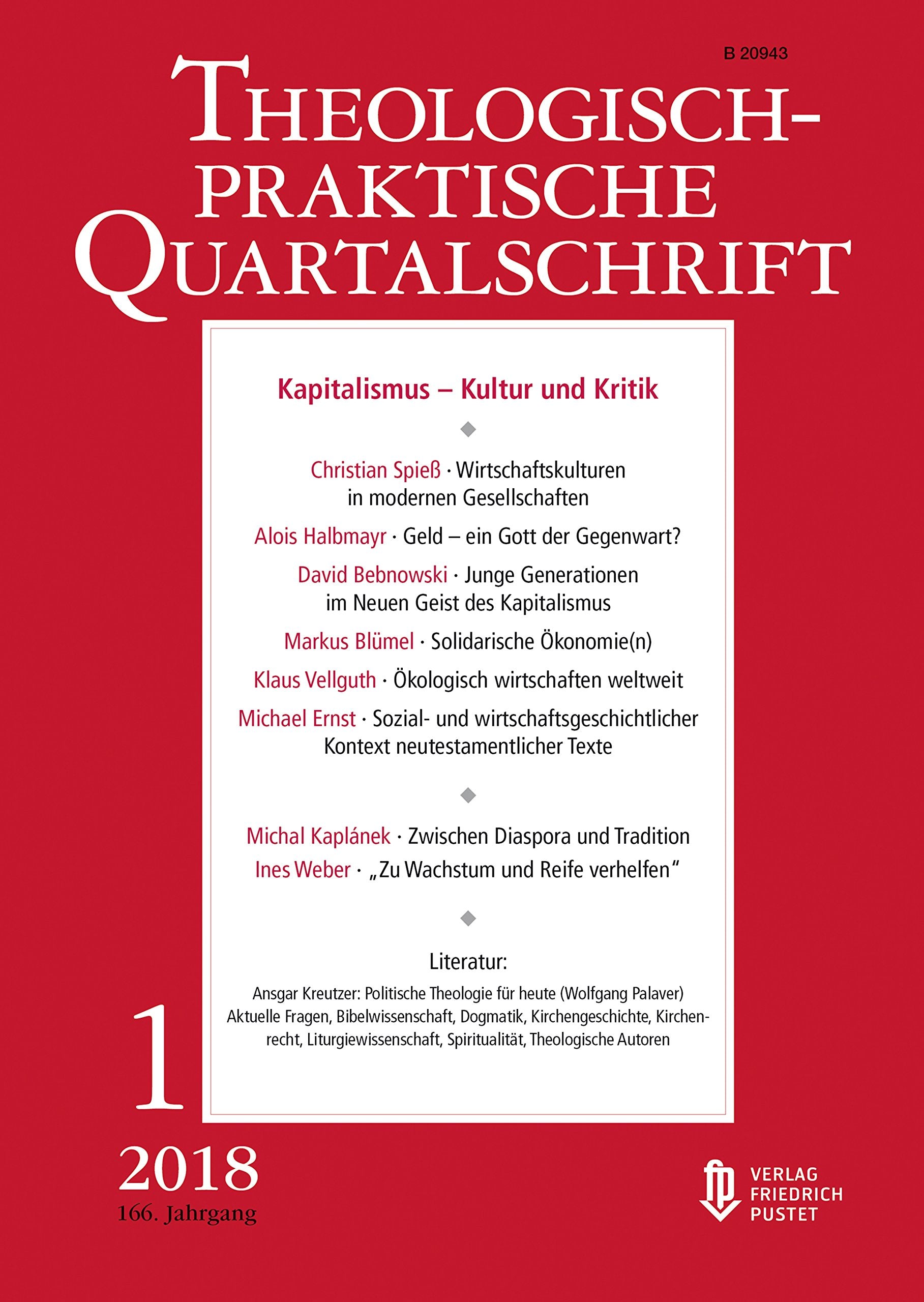 Kapitalismus - Kultur und Kritik: Theologisch-praktische Quartalschrift 1/18 Art & Literature Books