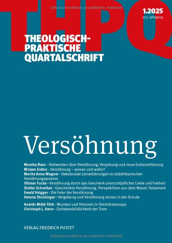 Versöhnung: Theologisch-praktische Quartalschrift 1/2025 Religion & Esotericism
