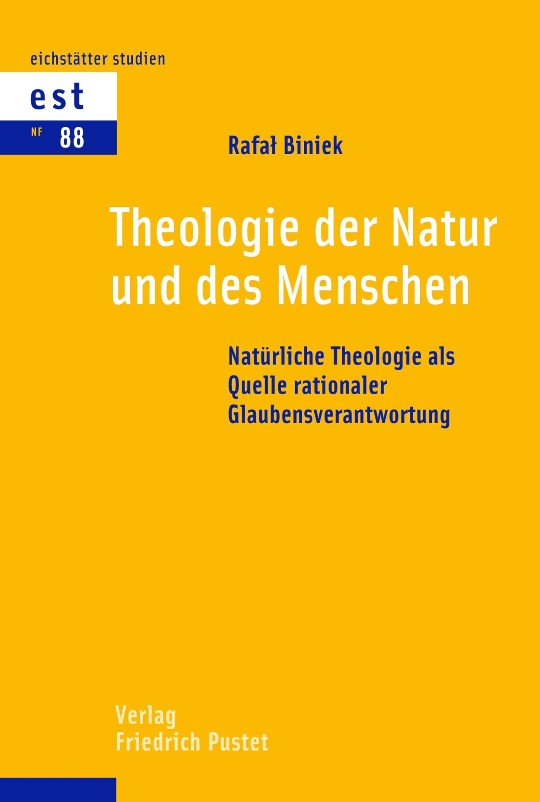 Theologie der Natur und des Menschen Social Sciences