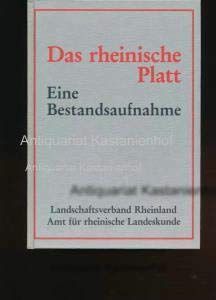 Das Rheinische Platt: Eine Bestandsaufnahme (Rheinische Mundarten) (German Edition) book