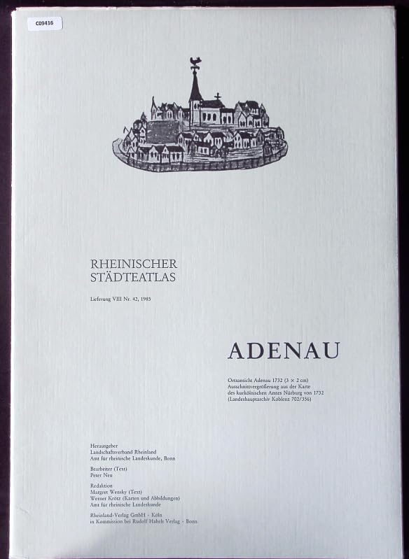 Rheinischer Städteatlas / Adenau Politics & History