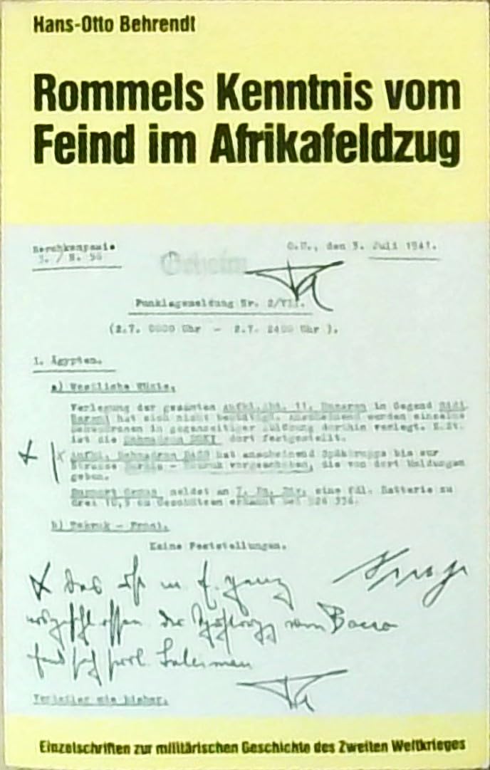 Rommels Kenntnis vom Feind im Afrikafeldzug Politics & History