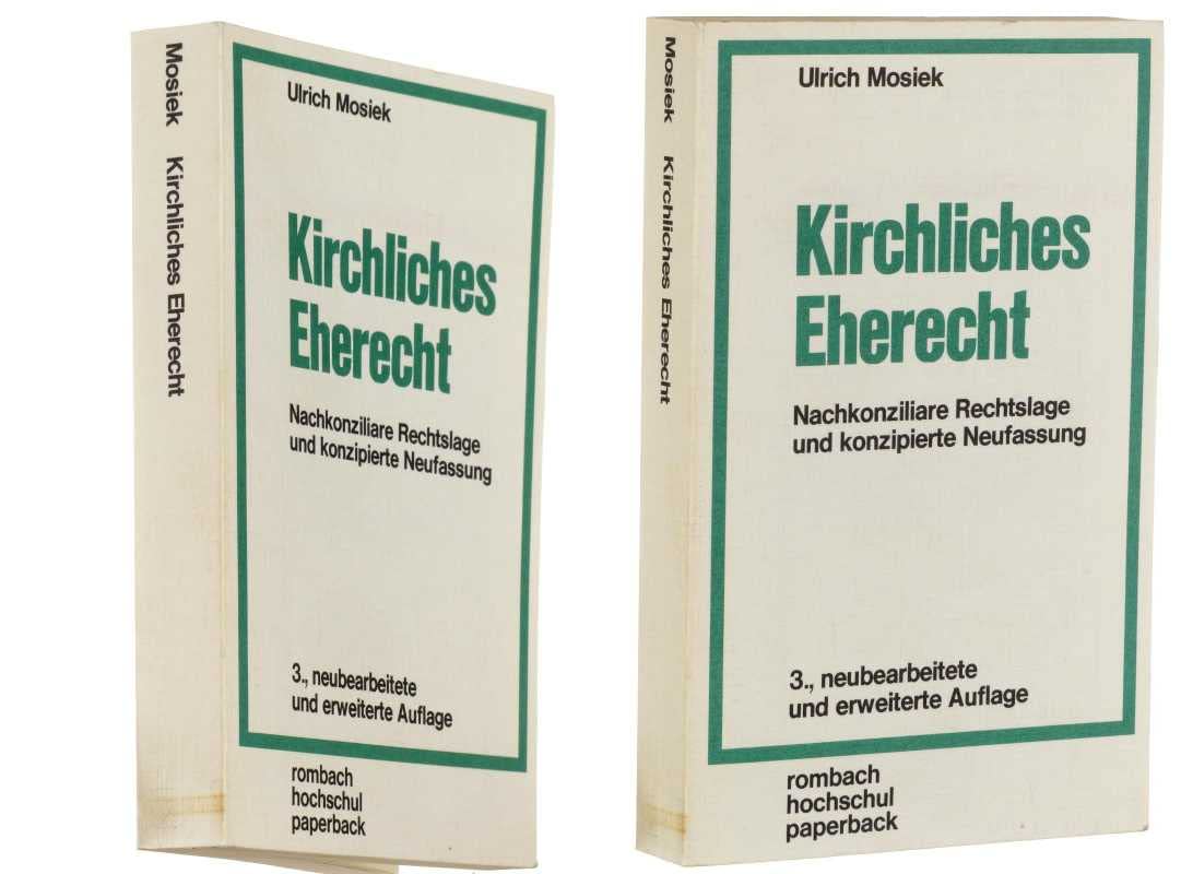 Kirchliches Eherecht. Nachkonziliare Rechtslage und konzipierte Neufassung. Books