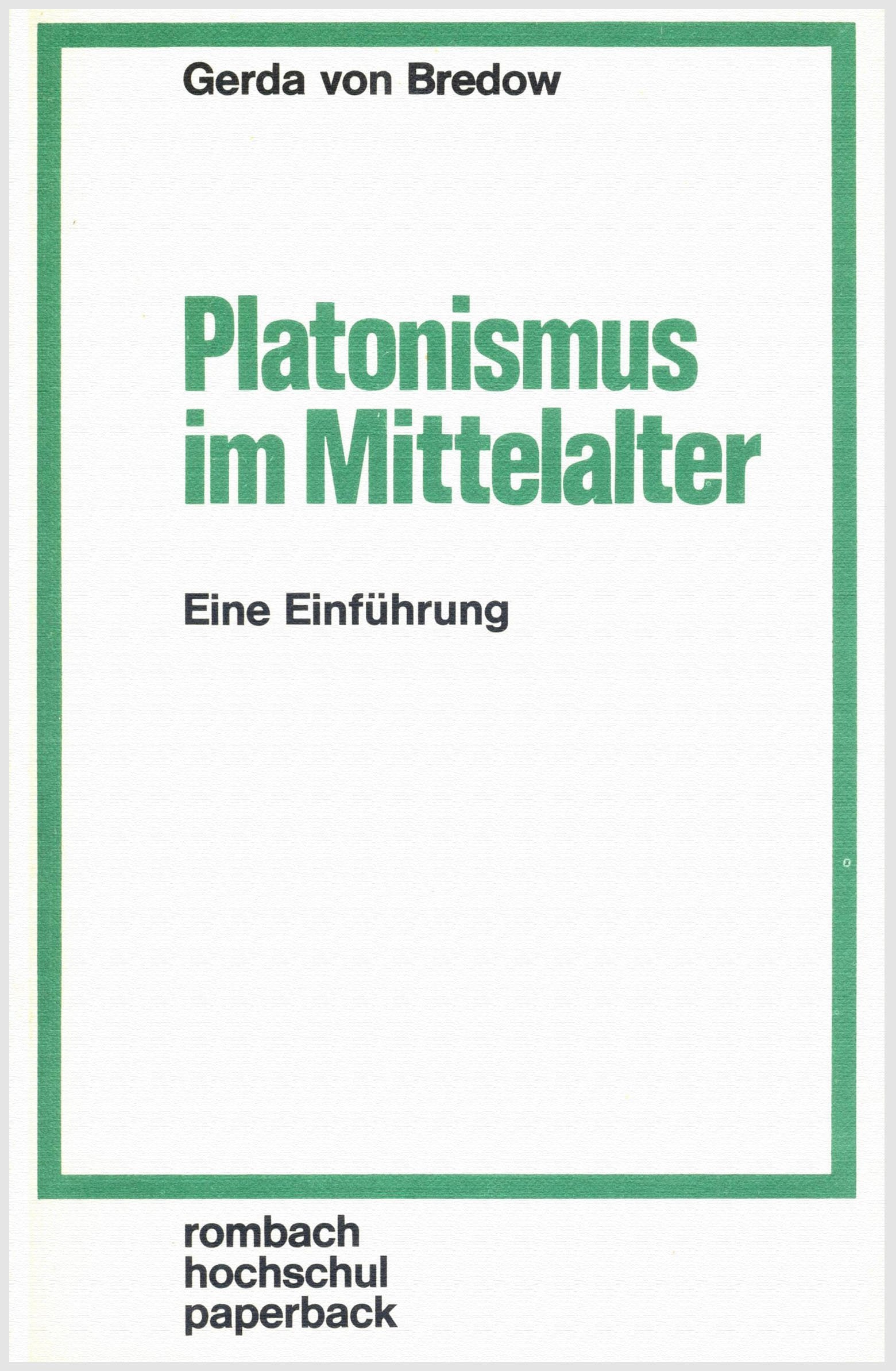 Product Image: Platonismus im Mittelalter. Eine Einführung