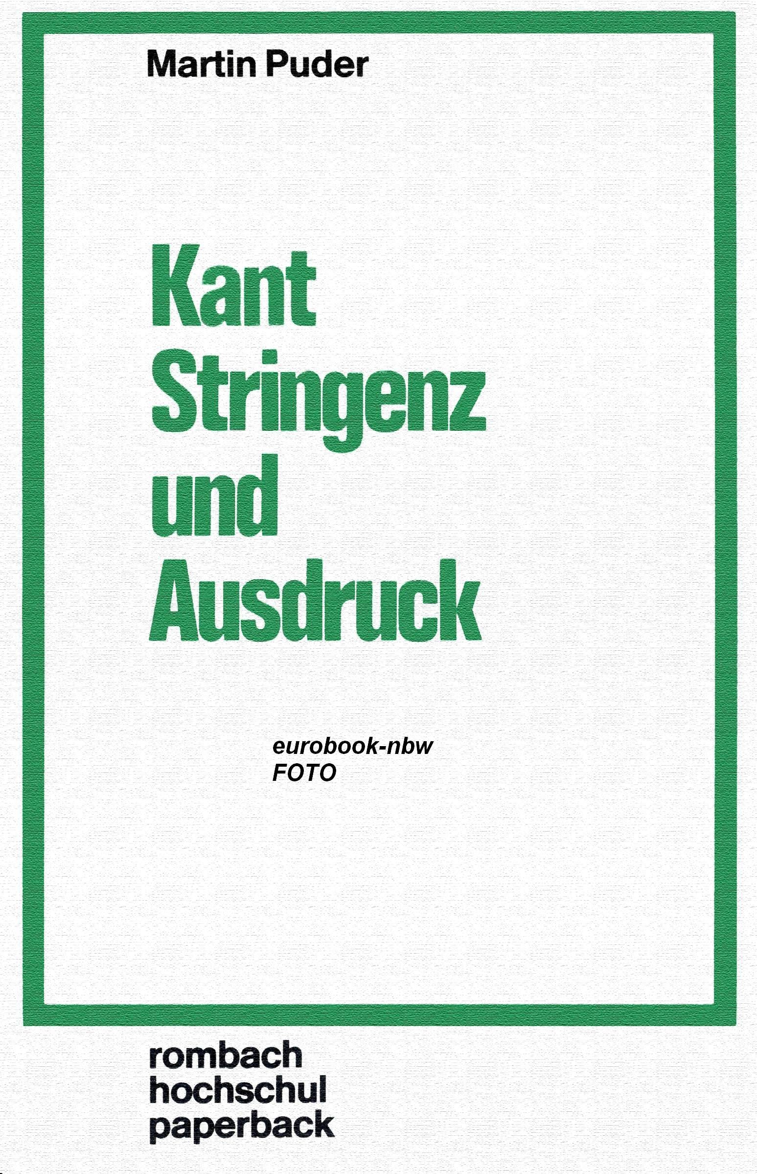 Kant, Stringenz und Ausdruck Books