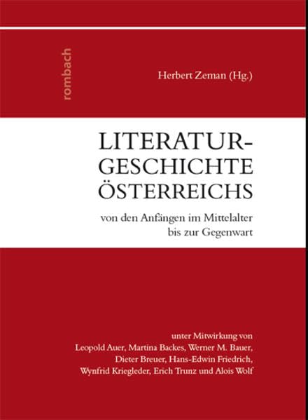 Literaturgeschichte Österreichs: von den Anfängen im Mittelalter bis zur Gegenwart Contemporary literature