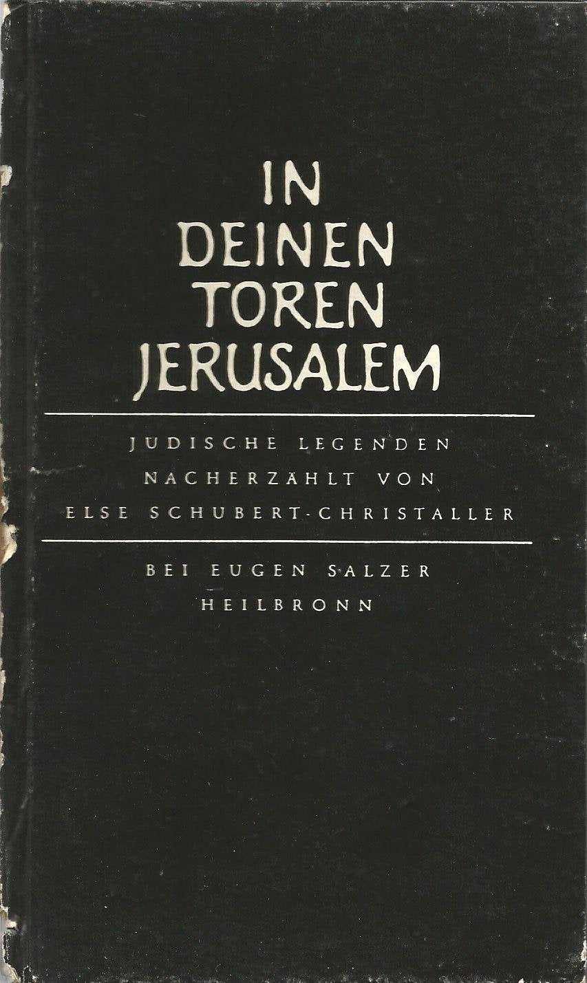 In deinen Toren Jerusalem Second hand books on Religion & Esotericism