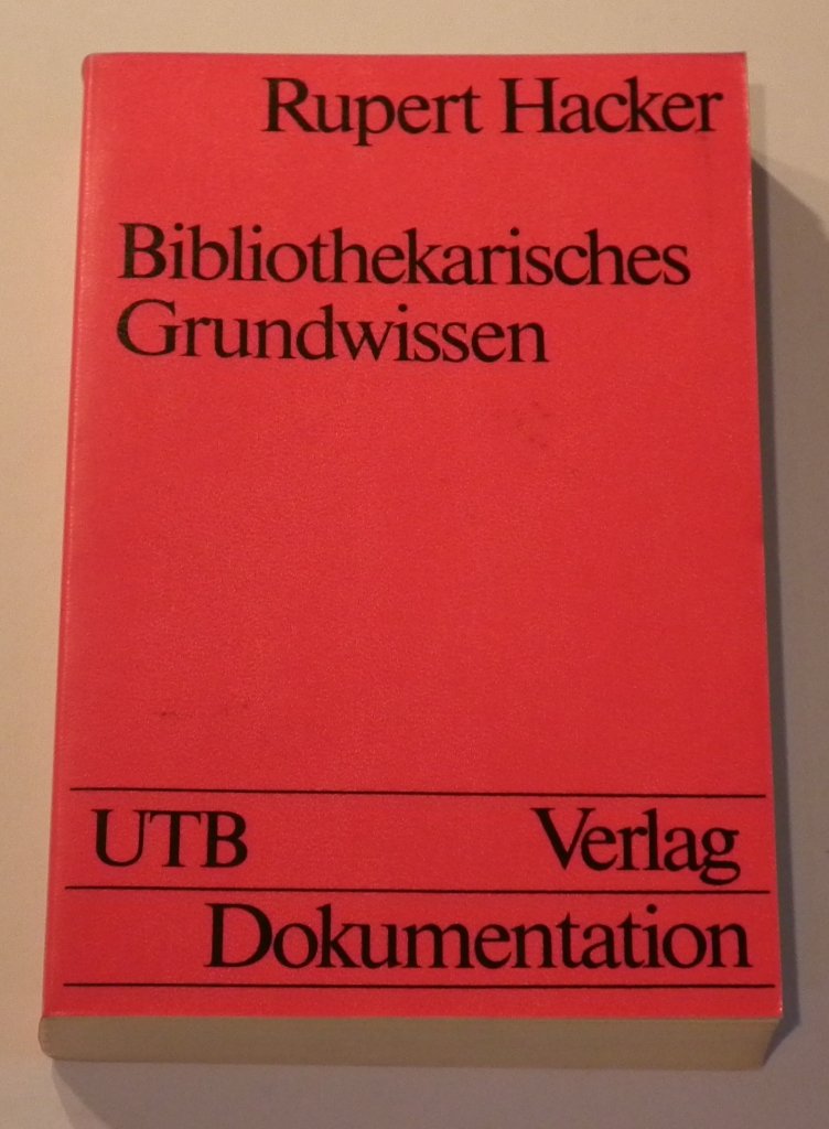 Bibliothekarisches Grundwissen. Unter Mitarbeit von Hans Popst und Rainer Sch÷ller. Film, Art & Culture