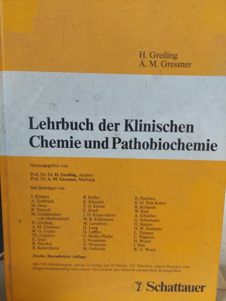 Lehrbuch der Klinischen Chemie und Pathobiochemie Books