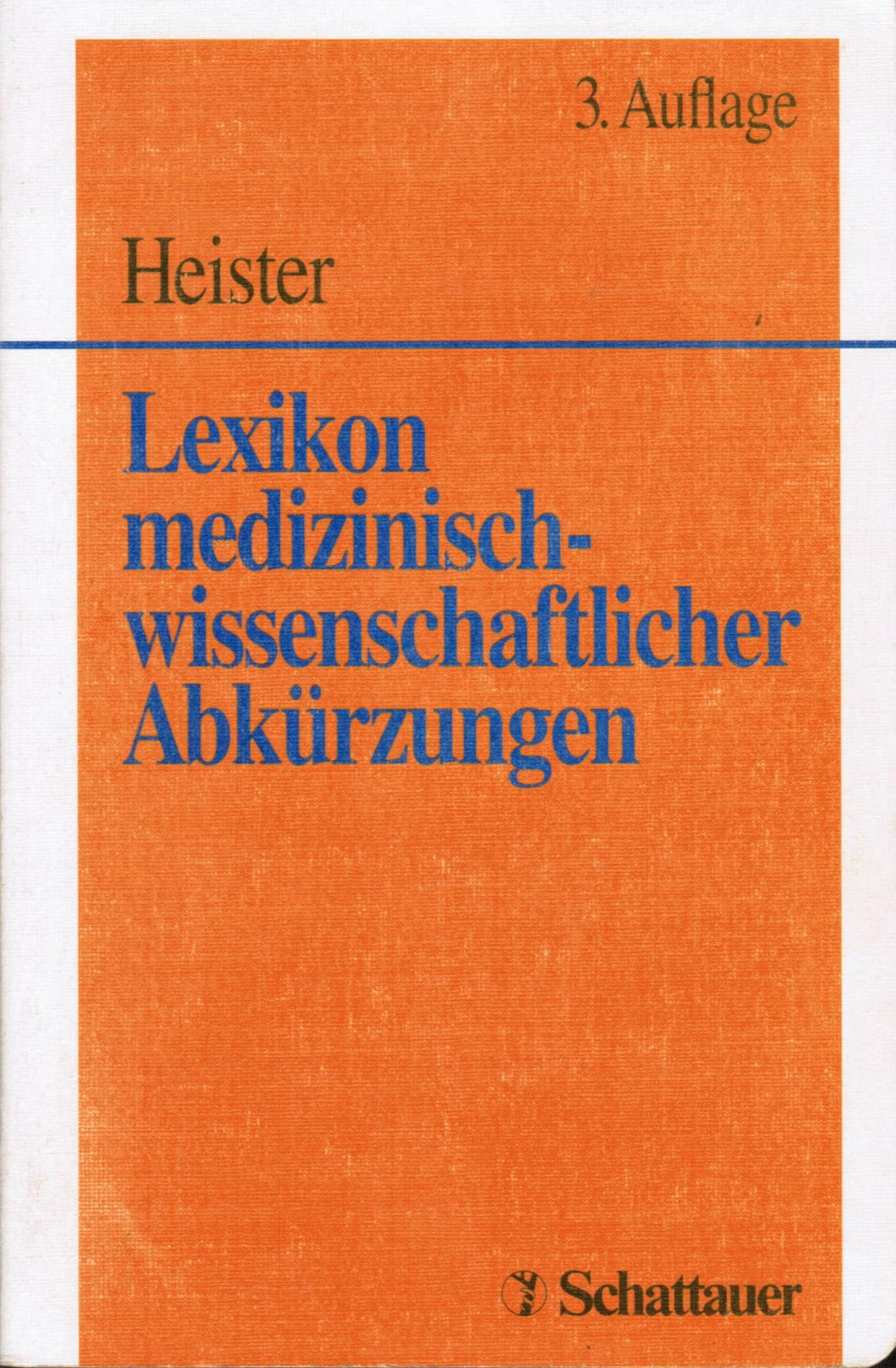 Lexikon medizinisch-wissenschaftlicher Abkürzungen Professional & Reference Books