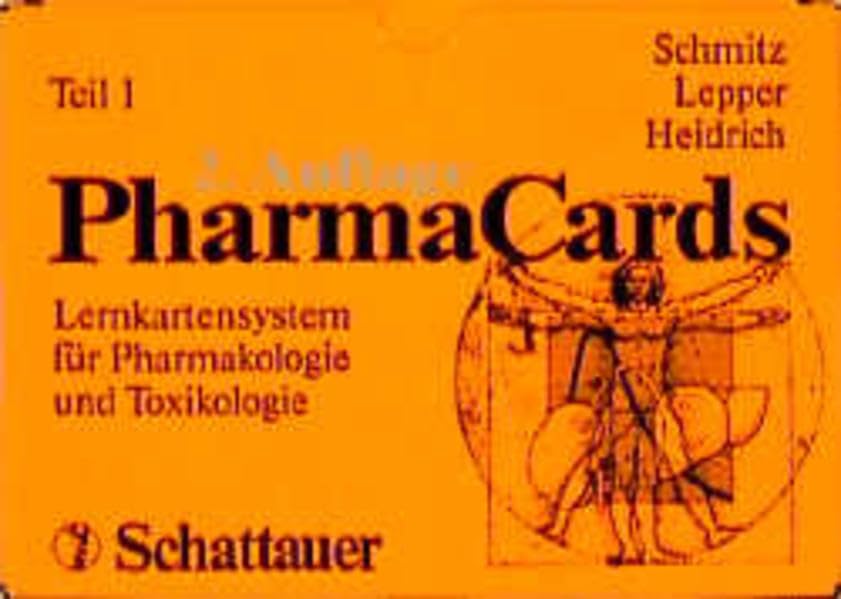 PharmaCards - Set / Lernkartensystem für Pharmakologie und Toxikologie: PharmaCards, Tl.1, Kapitel 1-13 Professional & Reference Books