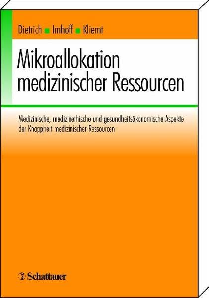 Mikroallokation medizinischer Ressourcen Medicine