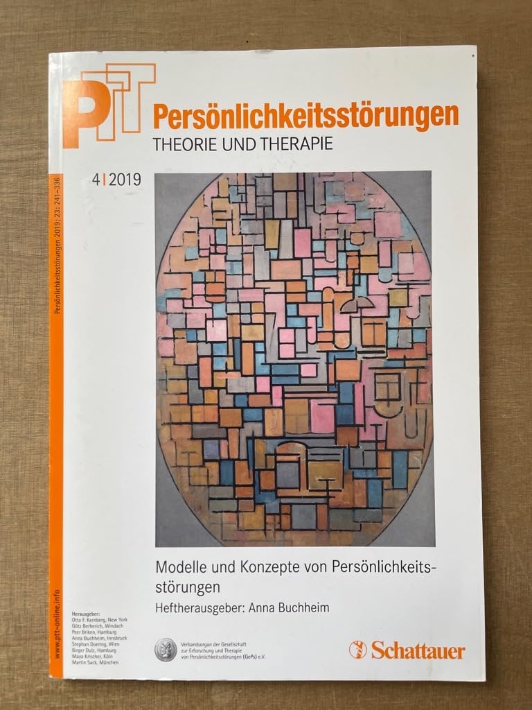 Persönlichkeitsstörungen PTT/Persönlichkeitsstörungen - Theorie und Therapie, Bd. 2/ 2015: Alter und Persönlichkeitsstörungen Medicine