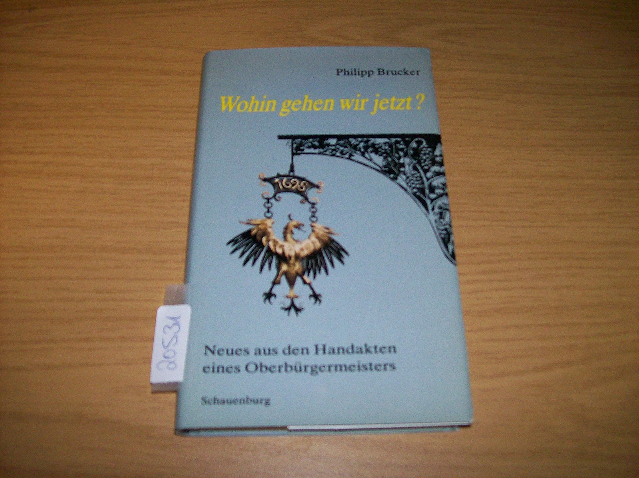 Wohin gehen wir jetzt?: Neues aus den Handakten eines Oberbürgermeisters Books