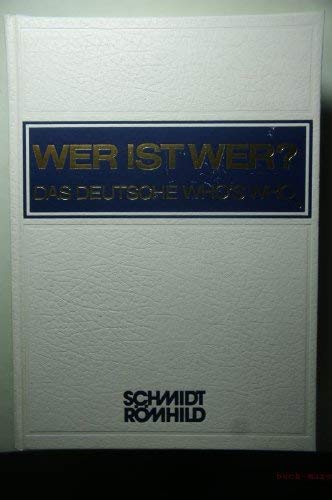 Wer ist wer? Das deutsche Who´s Who. Bundesrepublik Deutschland XXXIII. Ausgabe 1994/1995 Books