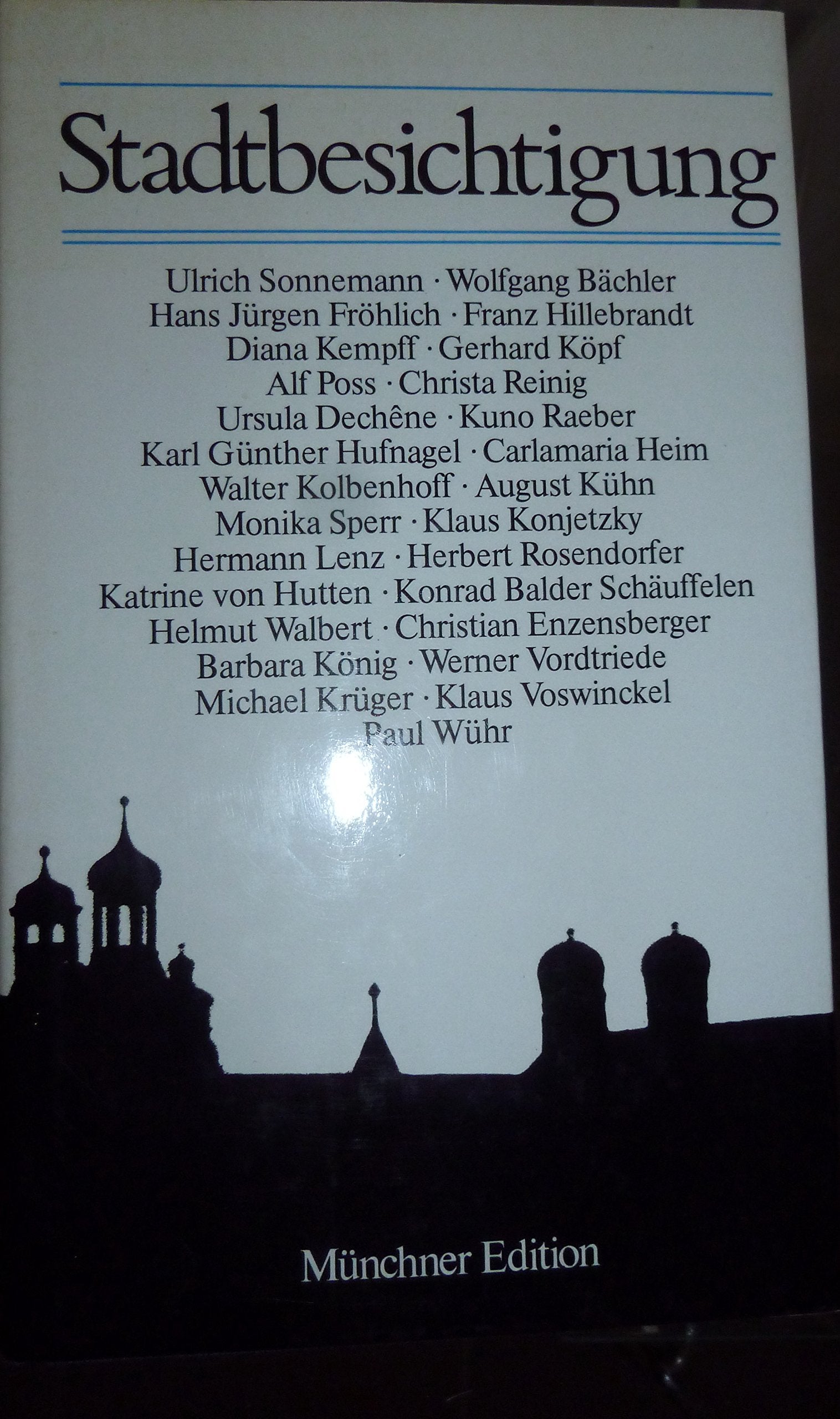 Stadtbesichtigungen. Eine Münchner Anthologie Books
