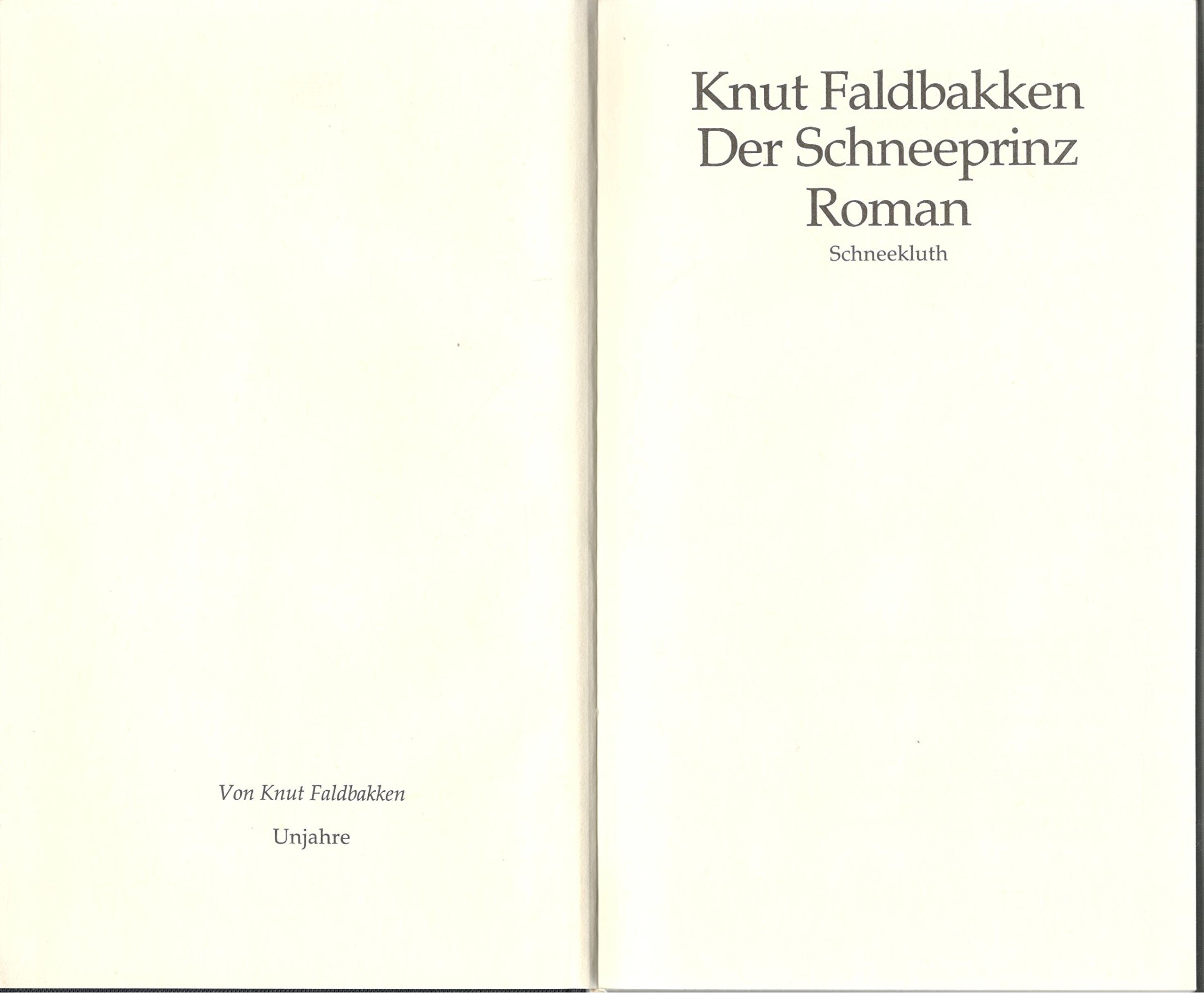 Product Image: Der Schneeprinz. Roman