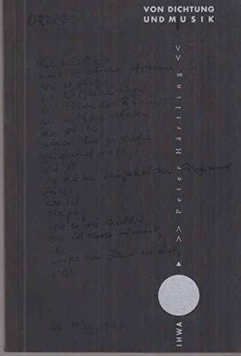Von Dichtung und Musik: Peter Härtling zum 60. Geburtstag Books