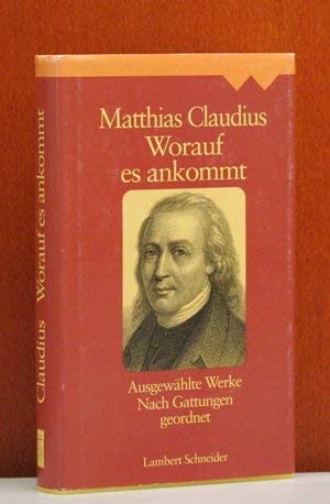 Worauf es ankommt. Ausgewählte Werke nach Gattungen geordnet. Books