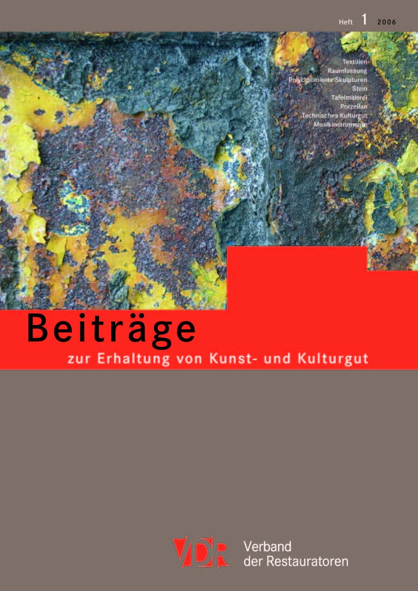 VDR-Beiträge zur Erhaltung von Kunst- und Kulturgut: Heft 1/2006 Books