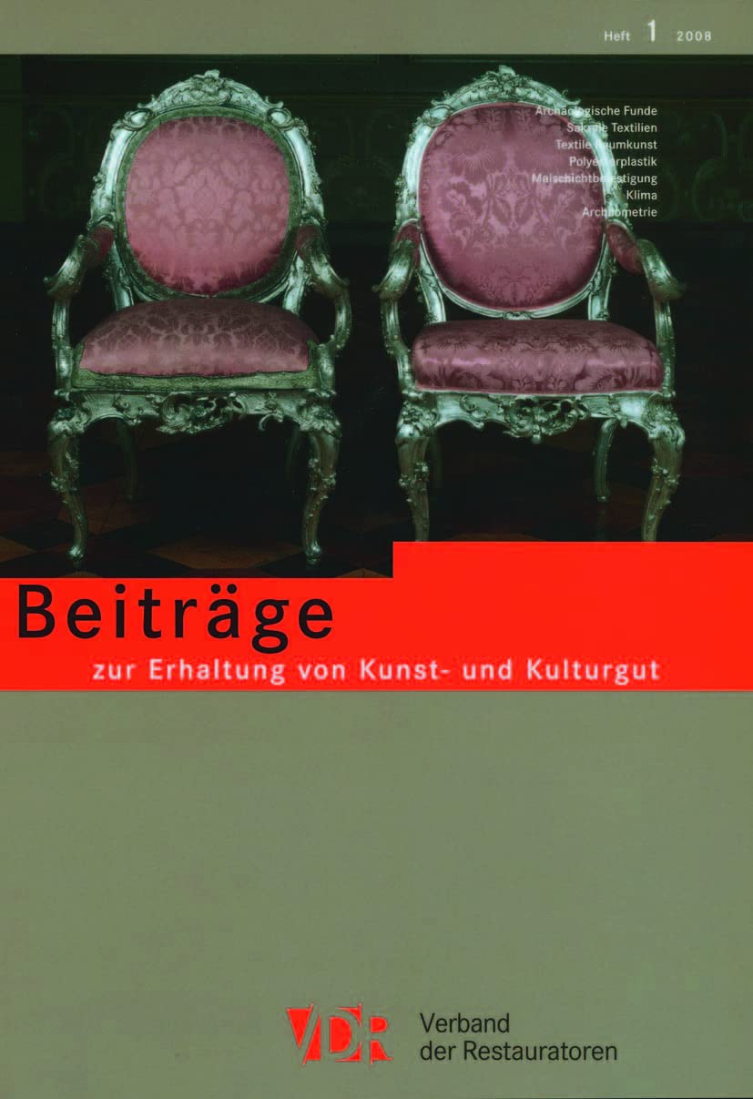 VDR-Beiträge zur Erhaltung von Kunst- und Kulturgut: Heft 1/2008 Social Sciences