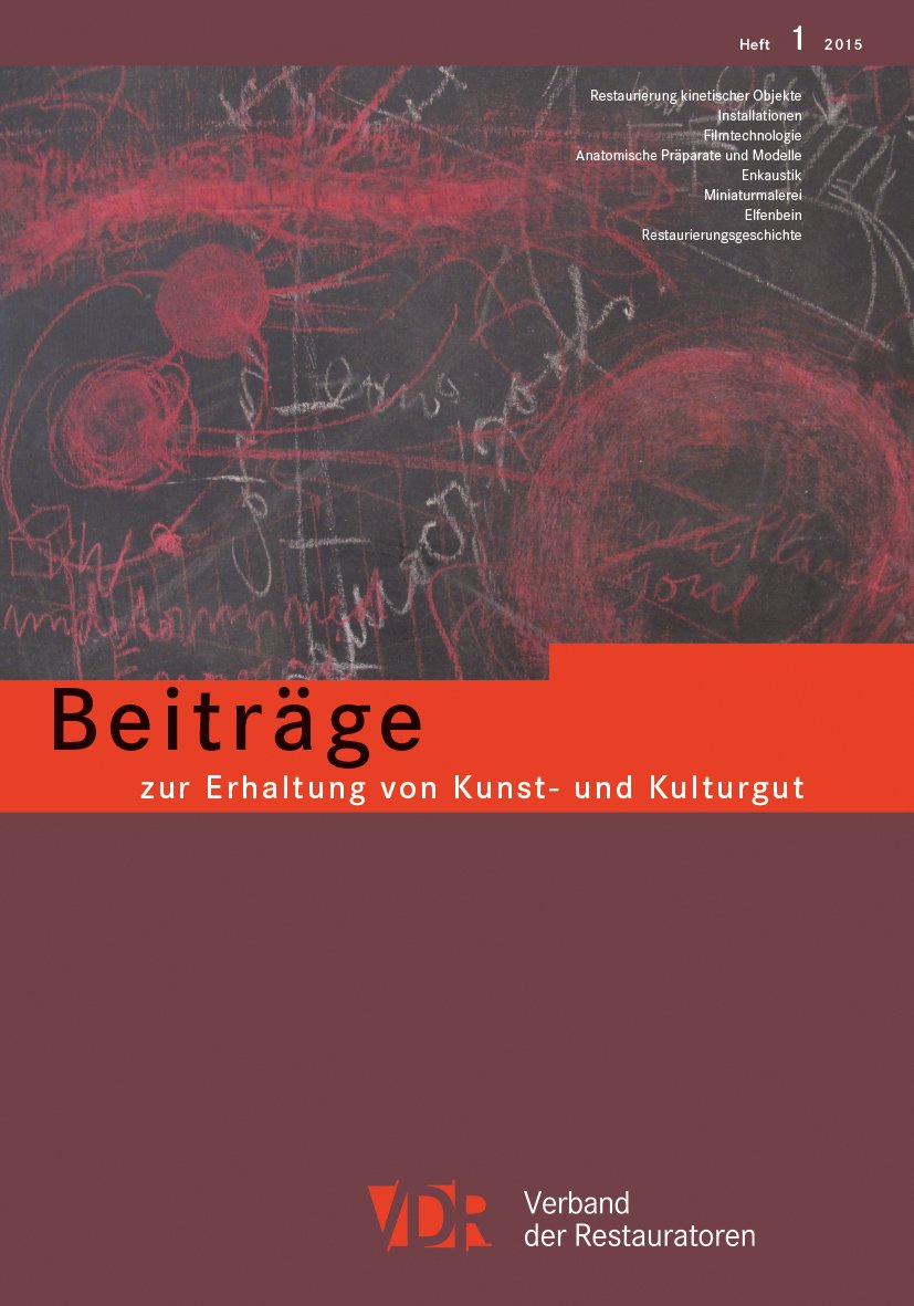VDR-Beiträge zur Erhaltung von Kunst- und Kulturgut: Heft 1/2015 Books