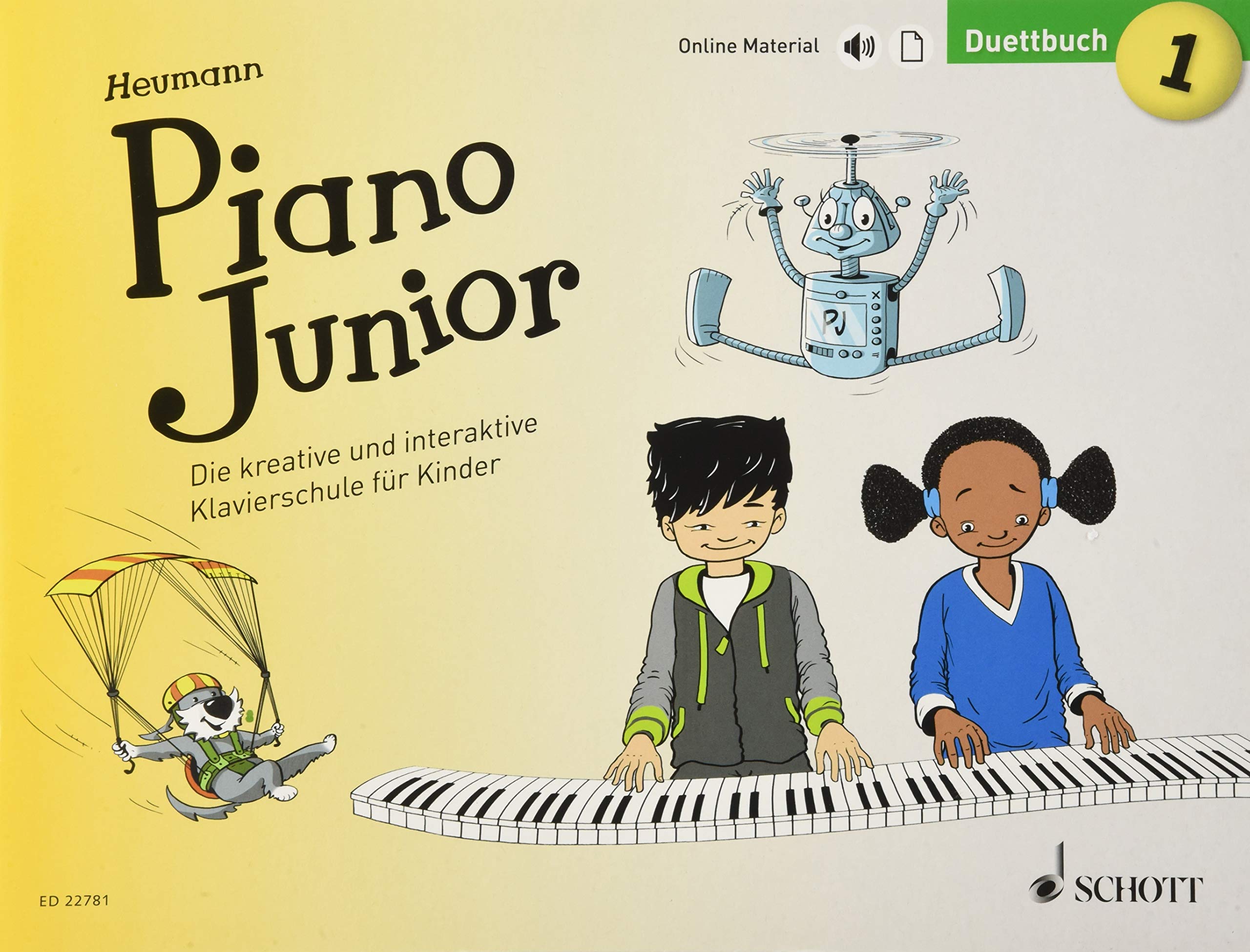 Piano Junior: Duettbuch 1: Die kreative und interaktive Klavierschule für Kinder. Band 1. Klavier 4-händig. (Piano Junior - deutsche Ausgabe, Band 1) Education & Training