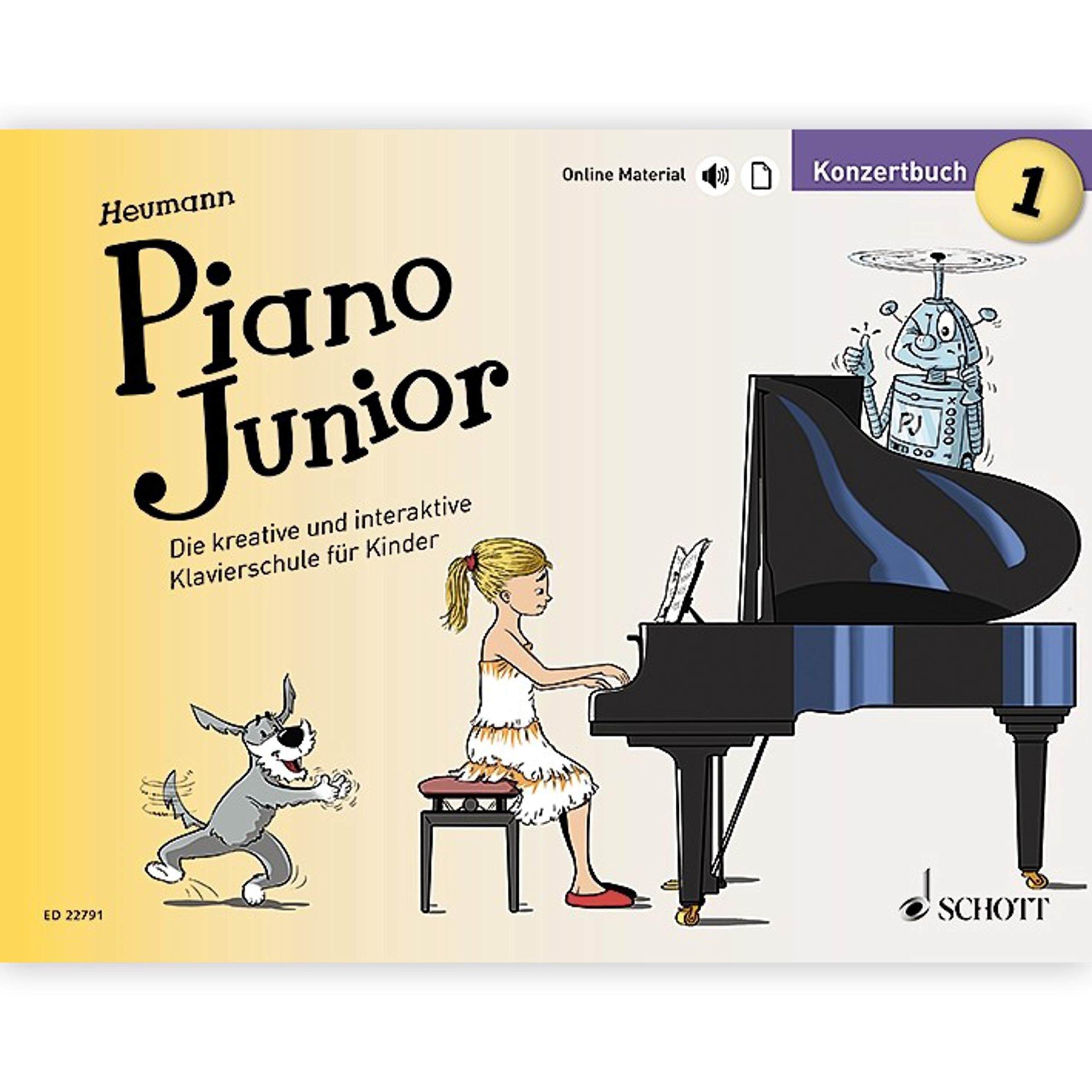 Piano Junior: Konzertbuch 1: Die kreative und interaktive Klavierschule für Kinder. Band 1. Klavier. (Piano Junior - deutsche Ausgabe, Band 1) Education & Training