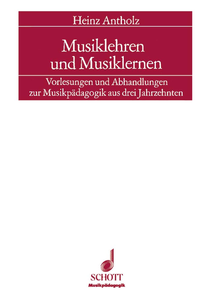 Musiklehren und musiklernen livre sur la musique book