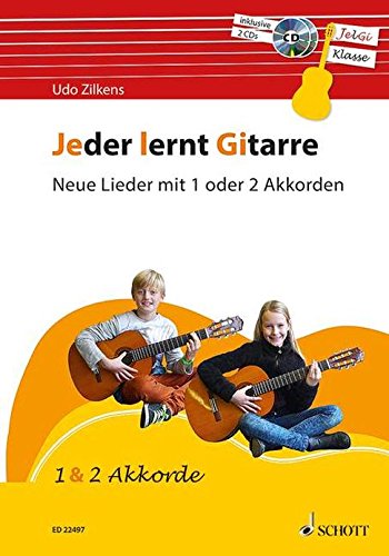 Jeder lernt Gitarre - Neue Lieder mit 1 oder 2 Akkorden Education & Training
