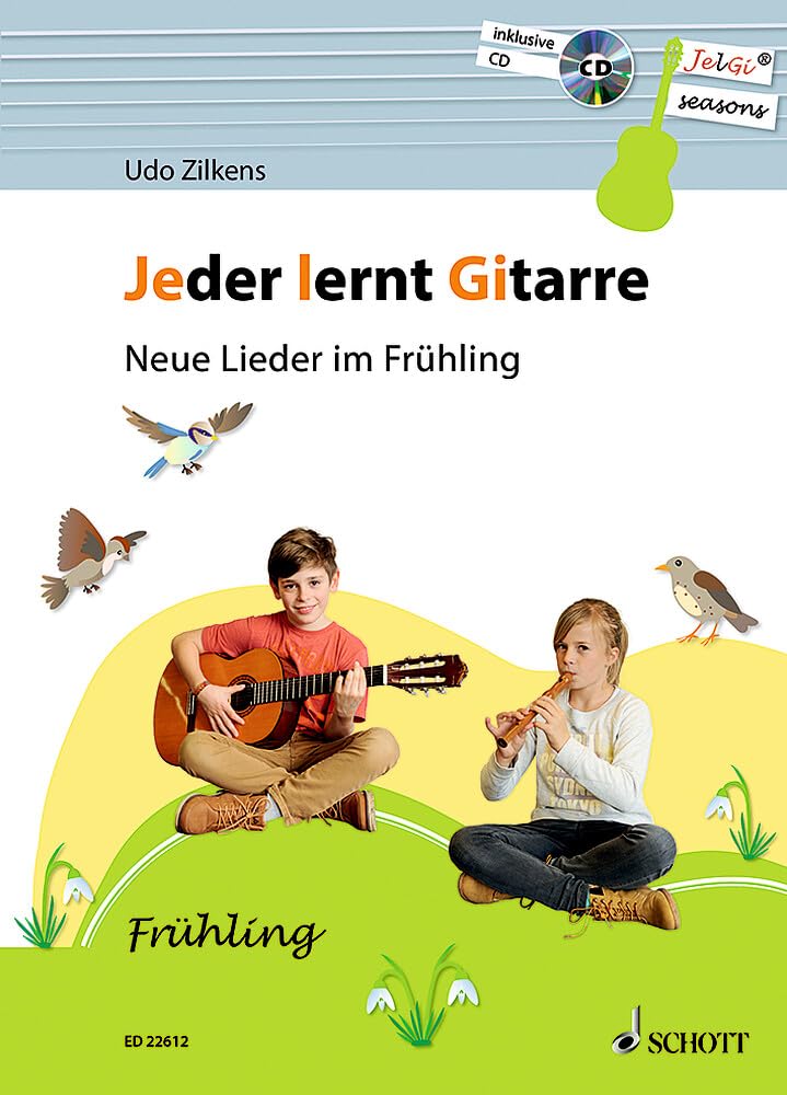 Jeder lernt Gitarre - Neue Lieder im Frühling Education & Training