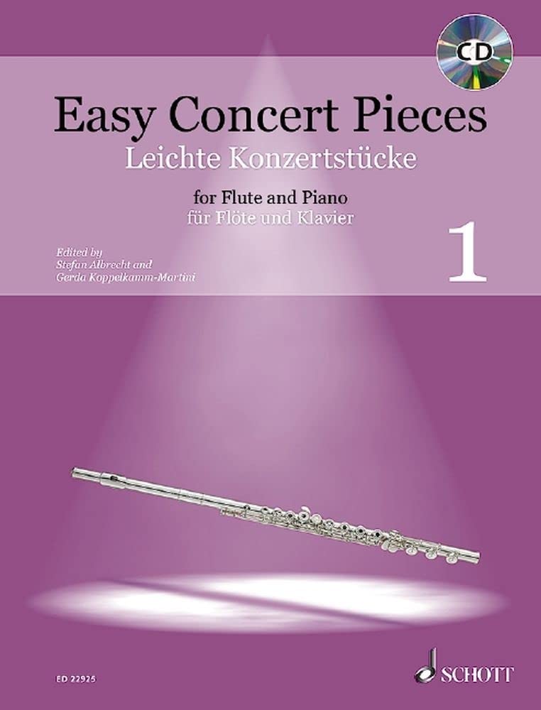 Leichte Konzertstücke: 16 Stücke aus 5 Jahrhunderten. Band 1. Flöte und Klavier. (Easy Concert Pieces) Education & Training