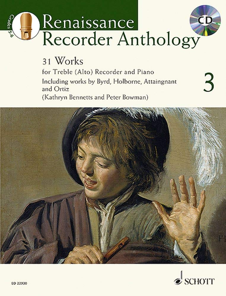 Renaissance recorder anthology 3 vol. 3 +cd book