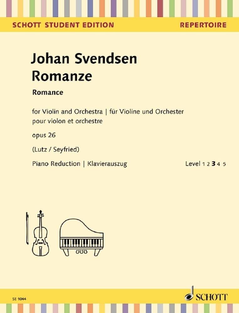 Romanze: op. 26. Violine und Orchester. Klavierauszug mit Solostimme. (Schott Student Edition - Repertoire) Sheet Music