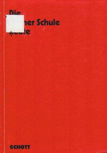 Wiener schule heute livre sur la musique book