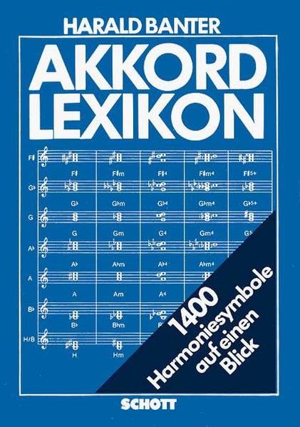 Akkord-Lexikon: 1400 Harmoniesymbole auf einen Blick Sheet Music