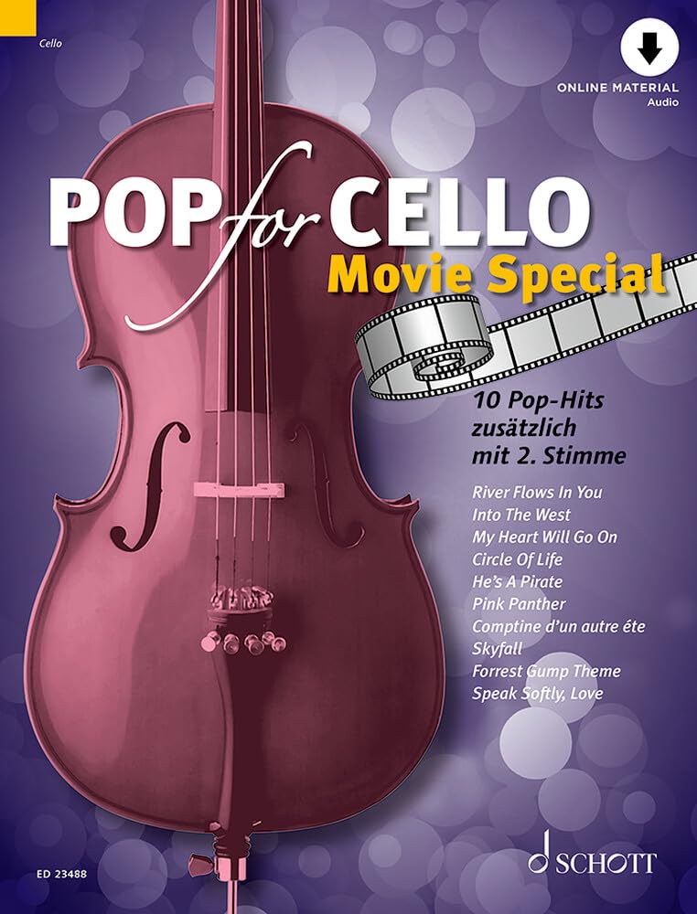 Pop for Cello MOVIE SPECIAL: 10 Pop-Hits zusätzlich mit 2. Stimme. 1-2 Violoncelli. Sheet Music