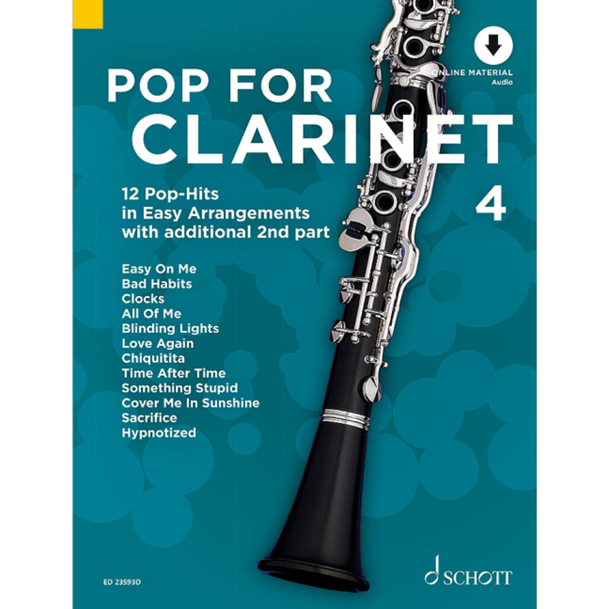 Pop For Clarinet 4: 12 Pop-Hits in Easy Arrangements. Band 4. 1-2 Klarinetten. (Pop for Clarinet, Band 4) Sheet Music