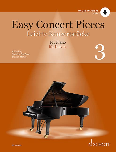 Leichte Konzertstücke: 41 leichte Stücke aus 4 Jahrhunderten. Band 3. Klavier. (Easy Concert Pieces, Band 3) Sheet Music
