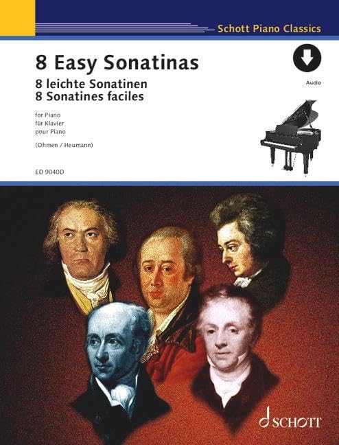 8 leichte Sonatinen: von Clementi bis Beethoven. Klavier. (Schott Piano Classics) Sheet Music