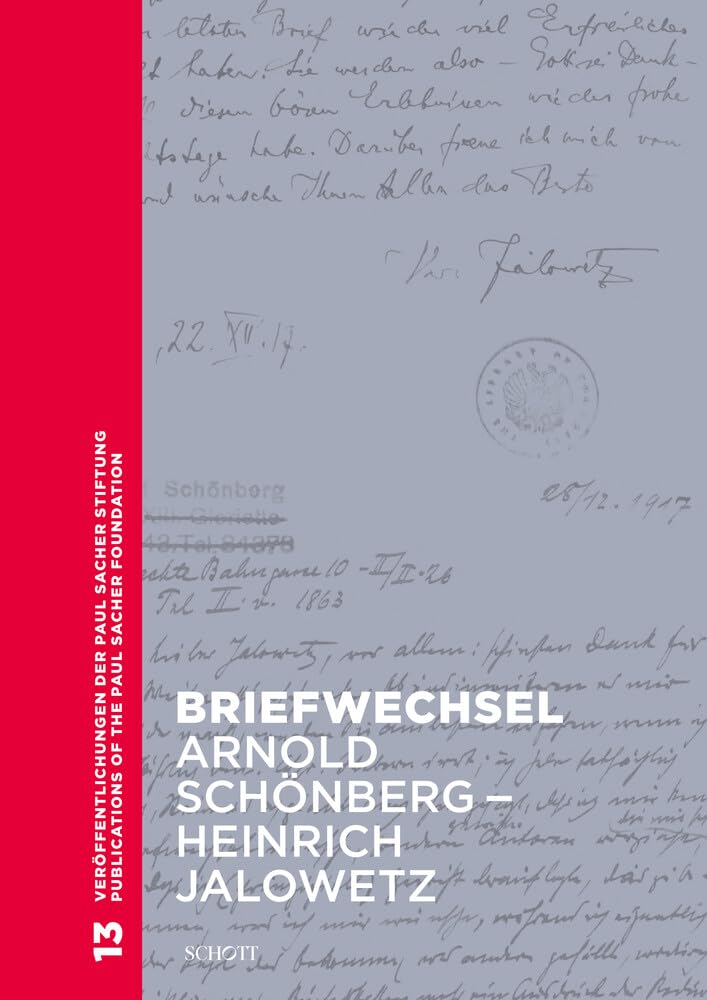 Briefwechsel Arnold Schönberg - Heinrich Jalowetz Arts & Music