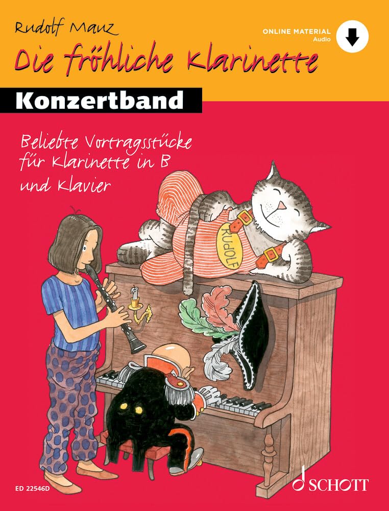 Die fröhliche Klarinette: Konzertband. Klarinette und Klavier. Spielbuch. Education & Training