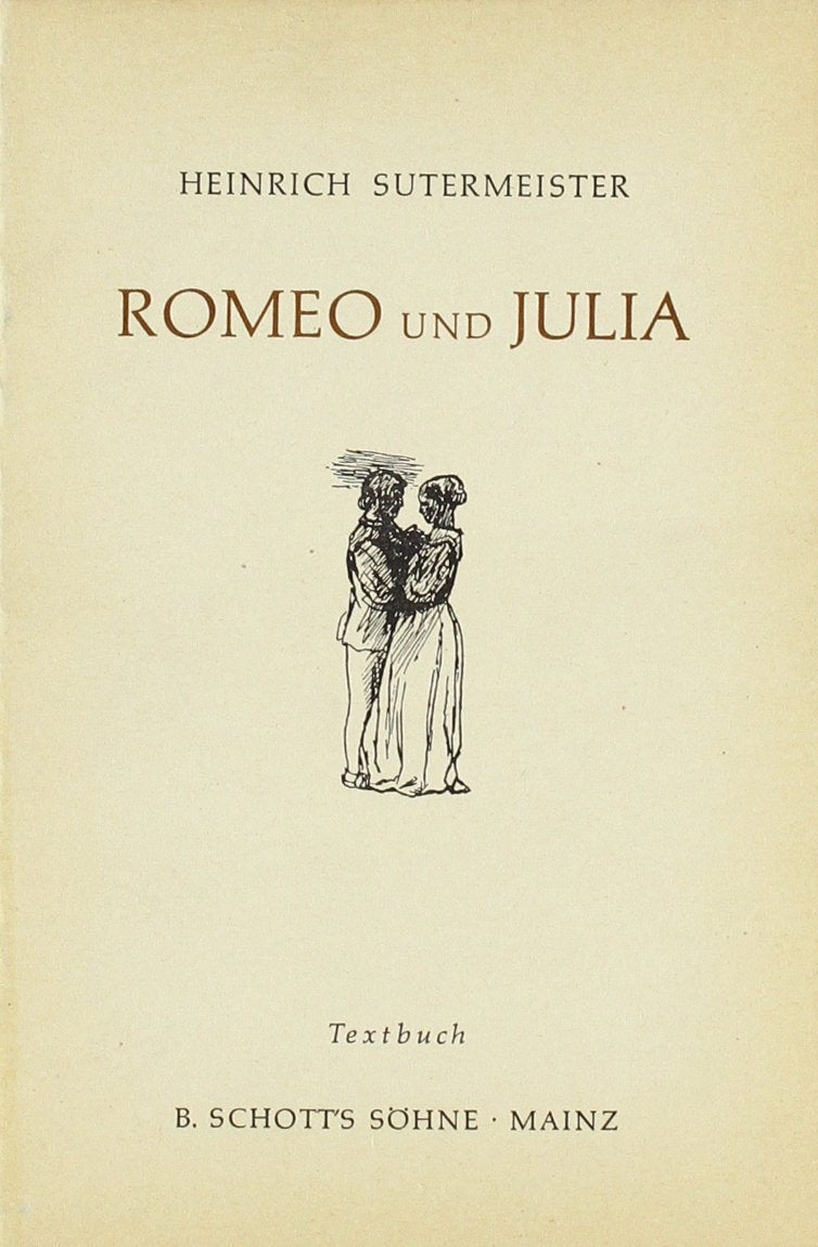 Romeo und Julia: Oper in zwei Akten. Textbuch/Libretto. Arts & Music