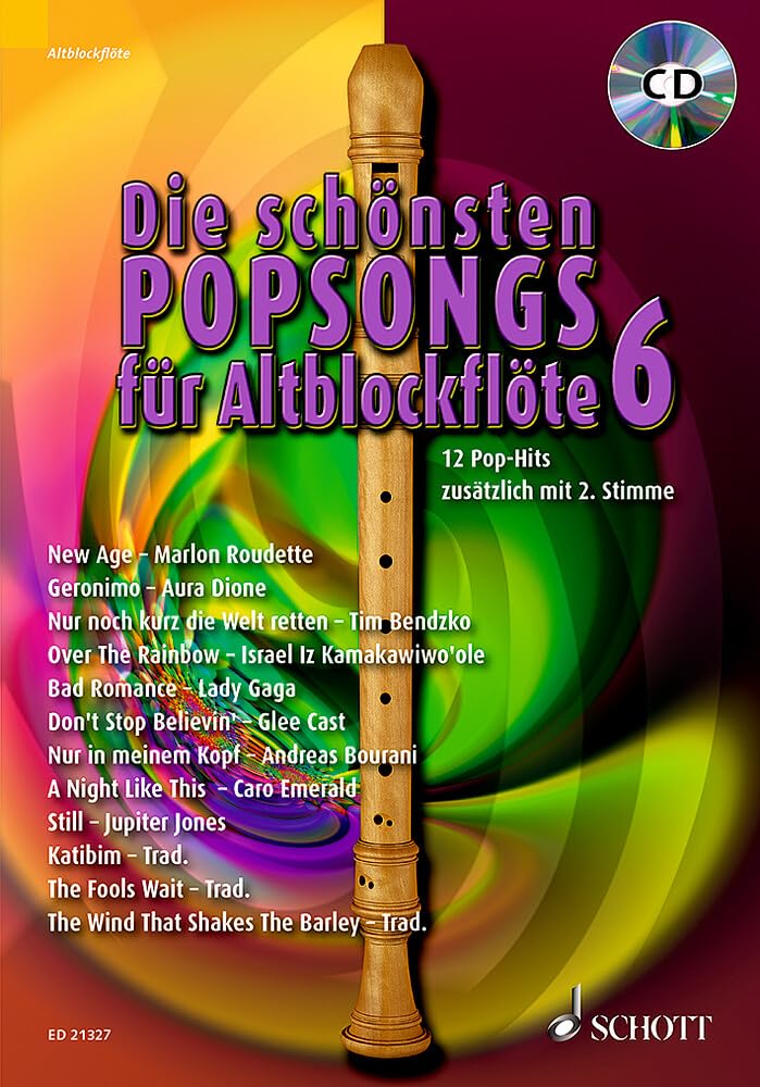 Die schönsten Popsongs für Alt-Blockflöte book