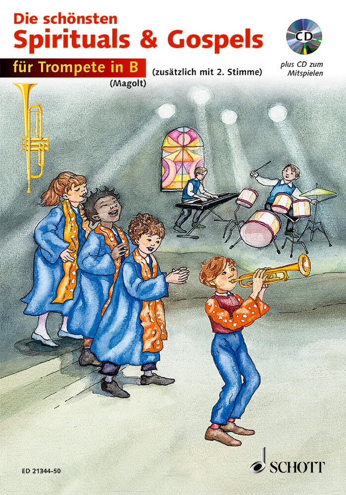 Die schönsten Spirituals & Gospels: sehr leicht bearbeitet. 1-2 Trompeten in B. Sheet Music